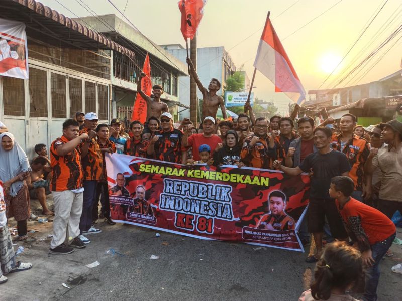 HUT RI ke-81 di Kelurahan Pahlawan Medan Perjuangan Semarak, Darwin Iskandar Ajak Warga Jaga Persatuan