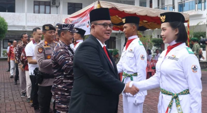 Resmi! Walikota Gunungsitoli Kukuhkan Paskibraka 2026, Ini Pesan Tegas untuk Generasi Muda