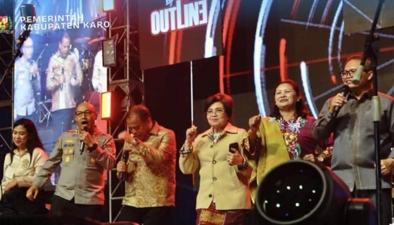 Bupati Karo Resmi Tutup Festival Pesta Bunga dan Buah Tahun 2026