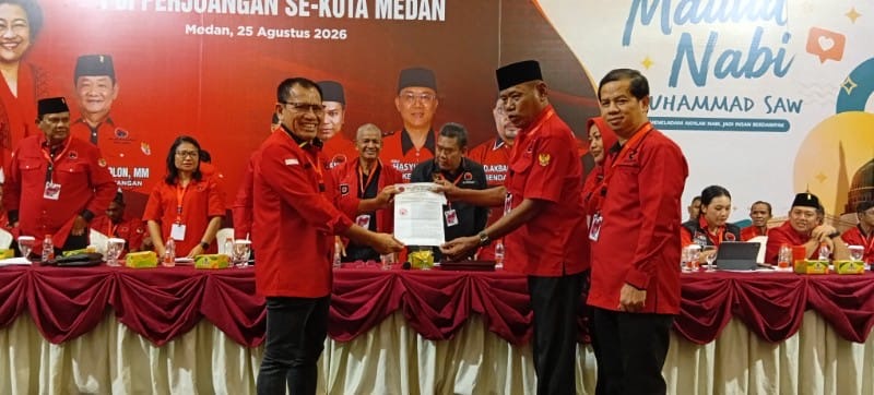 Buka Musancab PDI Perjuangan se-Kota Medan, Rapidin Simbolon Instruksikan Kader dan Fraksi Guyub ke Akar Rumput