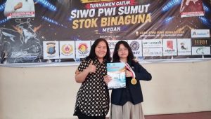 Alma Fatiha Juara Putri, Turnamen Catur SIWO PWI Sumut Diapresiasi