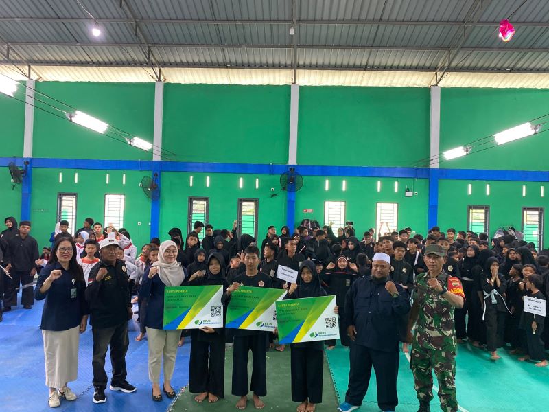 BPJS Ketenagakerjaan Medan Utara Berikan Perlindungan bagi Atlet Pelajar pada Kejuaraan Pencak Silat Open Turnamen Se-Kabupaten Deli Serdang
