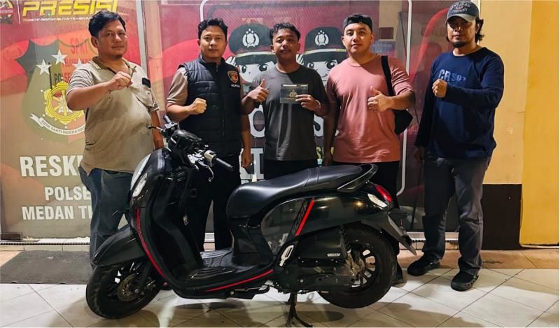 Baru Dicuri, Motor Kurir Malah Ditemukan Polisi Saat Patroli di Medan
