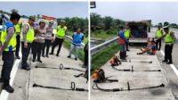 Dua Pekerja Pemotong Rumput Tewas Ditabrak Dump Truck di Tol Sergai KM 52, Satlantas Olah TKP