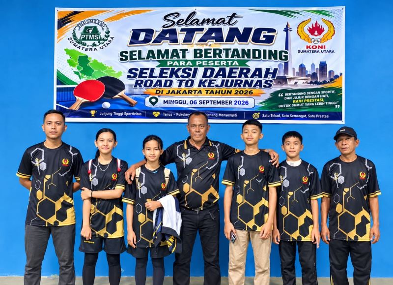 Dua Talenta Muda Labuhanbatu Tembus Kejurnas Tenis Meja 2026