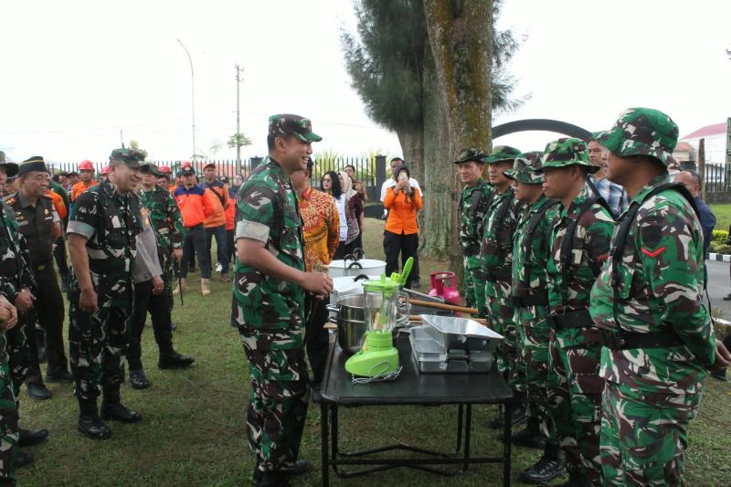 Kodam Siagakan 1.279 Pasukan Gabungan, Pangdam I/BB Mayjen TNI Hendi Antariksa: Aktivitas Gunung Sinabung Menurun, Namun Tidak Boleh Lengah