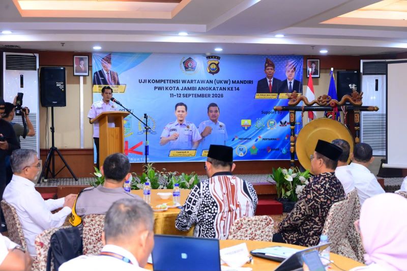PWI Kota Jambi Gelar Uji Komptensi Ke 14, Dengan Uji Komptensi Ini Pers Diharap Makin Profesional dan Kompten