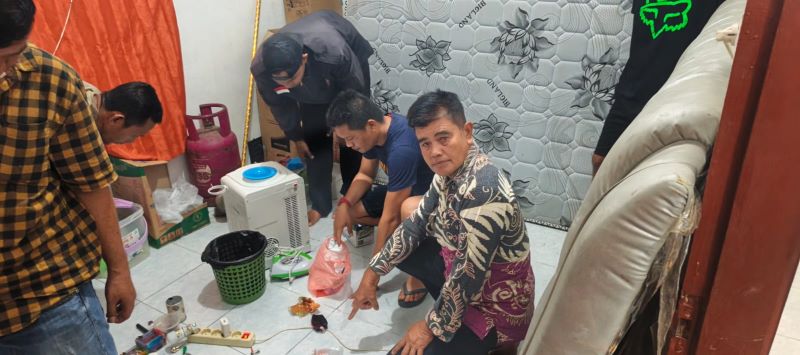 Tindaklanjuti Aduan Warga, Polsek Marbau Gerebek Rumah Diduga Sarang Narkoba