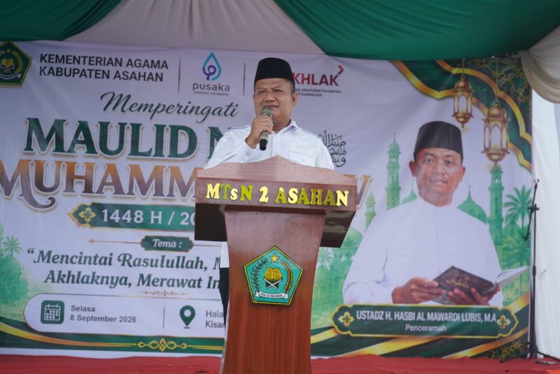 Wabup Asahan Hadiri Maulid Nabi 1448 H, Ajak Masyarakat Teladani Akhlak Rasulullah