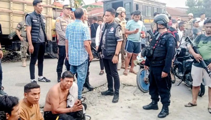 12 pria diamankan di Sergai, penggerebekan narkoba Serdang Bedagai, Satresnarkoba Polres Sergai, GSN Kampung Pon