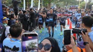 AHY Run Jawa Tengah Diikuti 5.500 Peserta, AHY Ajak Generasi Muda Perkuat Budaya Hidup Sehat