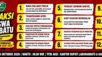 Mahasiswa Labuhanbatu Serukan Aksi, Desak Transparansi APBD hingga Evaluasi Kinerja Bupati