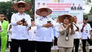 Peluncuran Kampus Mandiri Pangan, Pj Sekdaprov Sumut Dorong Perguruan Tinggi Jadi Contoh Pemanfaatan Lahan