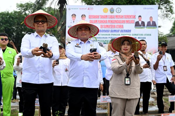 Peluncuran Kampus Mandiri Pangan, Pj Sekdaprov Sumut Dorong Perguruan Tinggi Jadi Contoh Pemanfaatan Lahan