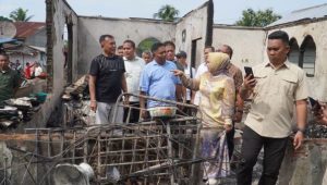 Plt Bupati Langkat, Tinjau Kebakaran Salapian ‎