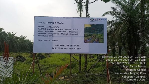 Restorasi Mangrove Karang Gading Langkat Dimula