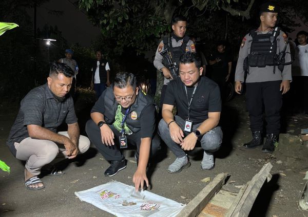 Satres Narkoba Polrestabes Medan Temukan Jejak Judi dan Narkoba di Selambo