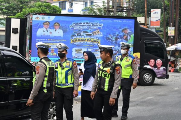 Tingkatkan Kepatuhan Masyarakat, Bapenda Sumut dan Ditlantas Polda Sumut Kembali Gelar Operasi Sadar Pajak
