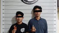 Dua pelaku yakni MNT (21) warga Jalan Dipanegara, Kec.Medan Baru dan SAF (21) warga Jalan Bunga Cempaka, Kec.Sunggal. (kliksumut.com/ist)