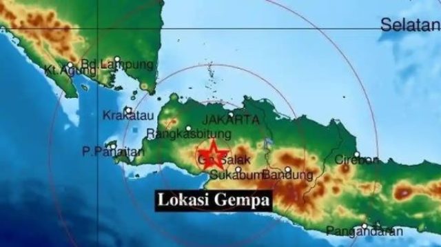 gempa Bogor, gempa Sukabumi, 349 rumah rusak, gempa magnitudo 4,1, BMKG